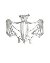 Bernard Delettrez - Metallic Silver Cated Bat Cuff Bracelet - Lyst