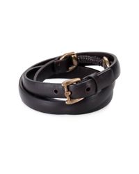 Gucci | Black Multistrap Horsebit Bracelet for Men | Lyst