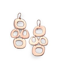 Ippolita | Metallic Rose Long Oval Loop Earrings | Lyst