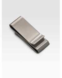 Prada | Metallic Money Clip for Men | Lyst