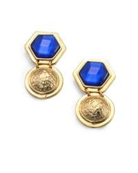 Stephanie Kantis | Blue Quartz Coin Drop Earrings | Lyst