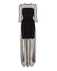 Temperley london Long Celia Dress in Black | Lyst