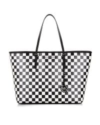 jet saffiano tote checkerboard travel medium set michael kors lyst