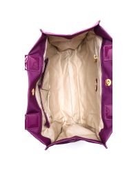 tory burch ella tote purple