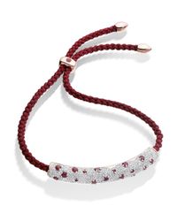Monica Vinader | Metallic Esencia Diamond Pave Friendship Bracelet | Lyst