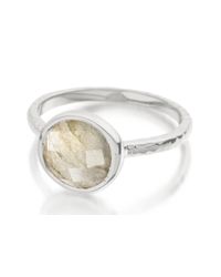 Monica Vinader | Metallic Mini Luna Ring | Lyst