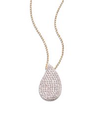 Phillips House | Metallic Pave Diamond & 14K Yellow Gold Petal Infinity Necklace | Lyst