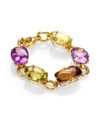 Roberto Coin | Metallic Semiprecious Multistone 18k Gold Ipanema Bracelet | Lyst