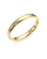 Roberto Coin | Metallic 18k Gold Wide Bangle Bracelet | Lyst
