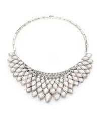 Stephen Webster | Metallic Mother-Of-Pearl And Sterling Silver Bib Necklace | Lyst