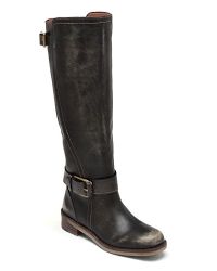 Lucky brand Angelika Riding Boots in Black | Lyst