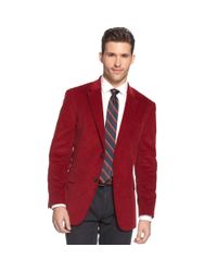 Lyst - Tommy Hilfiger Red Corduroy Sportcoat Slim Fit in Red for Men