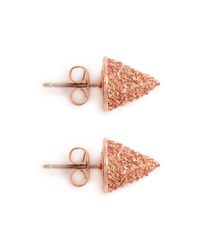 Eddie Borgo | Metallic Crystal Small Cone Stud Earrings | Lyst