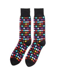 Paul Smith | Black Socks In Spot Print for Men | Lyst