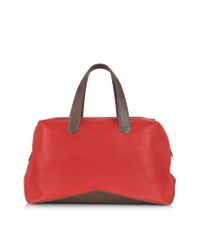Paul Smith - Red Calf Leather Mens Holdall for Men - Lyst