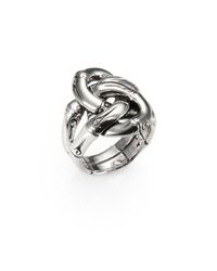 John Hardy | Metallic Bamboo Sterling Silver Knot Ring | Lyst