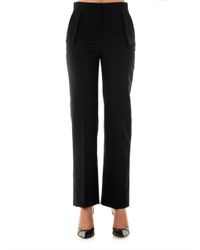 Balenciaga | Black Straight-Leg Tailored Trousers | Lyst