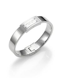 Michael Kors | Metallic Logo Plaque Bangle Bracelet | Lyst