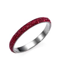 ABS By Allen Schwartz | Red Pavé Bangle Bracelet | Lyst