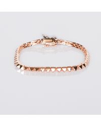 Eddie Borgo | Pink Pyramid Tennis Bracelet | Lyst