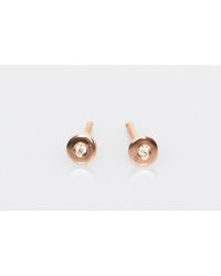 Loren Stewart | Metallic Mini Disc Diamond Studs | Lyst