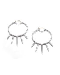 Stephen Webster | Metallic Sterling Silver Dagger Hoop Earrings/2 | Lyst