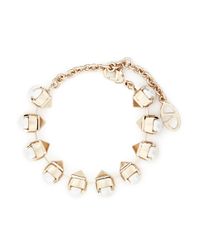 Valentino | Metallic Rockstud Pearl Bracelet | Lyst