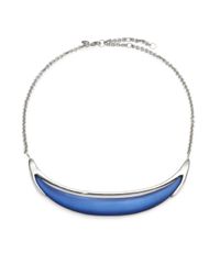 Alexis Bittar | Blue Lucite Crescent Pendant Necklace | Lyst