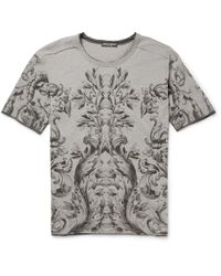 Dolce & Gabbana | White Mosaic Bullfight Cotton T-shirt for Men | Lyst