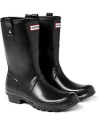 Hunter | Black Tall Wellington Boots for Men | Lyst