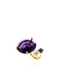 Delfina Delettrez | Never Too Light Ring In Purple Quartz | Lyst