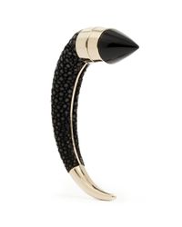 Givenchy | Black Skate Fish Panel Shark Magnetic Single Earring | Lyst