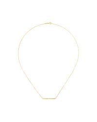 Jennifer Meyer | Metallic 18k Yellow Gold and Diamond Stick Necklace | Lyst