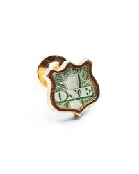 Lulu Frost - Green George Frost Bullet Shield Pin Brass - Lyst