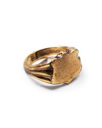 Lulu Frost - Metallic George Frost Bullet Shield Ring Brass for Men - Lyst