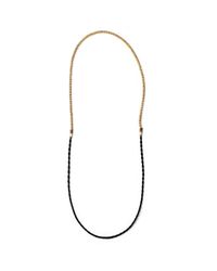 Lulu Frost - Metallic George Frost Thin Horsehair Necklace Black - Lyst