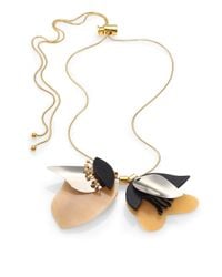 Marni | Metallic Horn Petal Lariat Necklace | Lyst