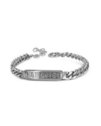 Jean Paul Gaultier - Metallic Gourmette Signature Metal Bracelet - Lyst