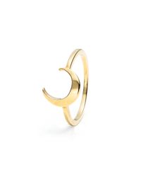 Lulu Frost - Metallic Code 14kt Moon Ring - Lyst