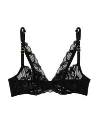 Stella McCartney | Black Jane Snuggling Lace Underwired Bra | Lyst