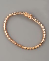 Eddie Borgo | Metallic Pavé Small Pyramid Tennis Bracelet | Lyst