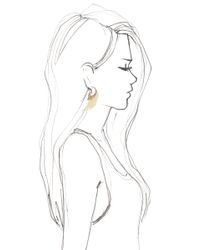 Noor Fares | White Fly Me To The Moon Mammoth Wing Earrings with 18k Yellow Gold and Brown Diamonds | Lyst