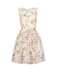 Red valentino Floral Prom Dress in Pink | Lyst