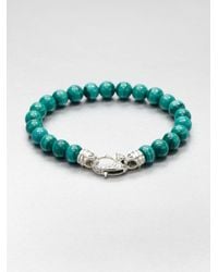 Stephen Webster | Metallic Malachite Beaded Bracelet for Men | Lyst