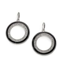 ABS By Allen Schwartz | Metallic Round Drop Earrings | Lyst