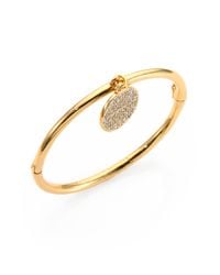 kate spade new york | Metallic All That Glitters Pave Charm Bangle Bracelet | Lyst