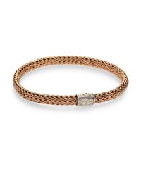 John Hardy | Metallic Small Bronze And Silver Chain Bracelet for Men | Lyst