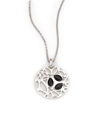 Di Modolo | Black Medallion Necklace | Lyst
