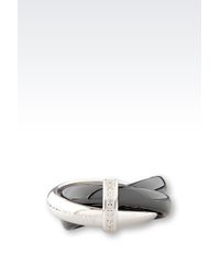 Emporio Armani | Gray Ring | Lyst