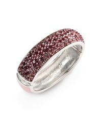 Judith Leiber | Purple Paparazzi Glitz Up Swarovski Crystal Bangle Bracelet | Lyst